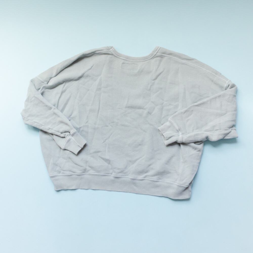 The Great Gray Green Long Sleeve Scoop U Neck Teammate Sweatshirt Size Small - Picture 7 of 7